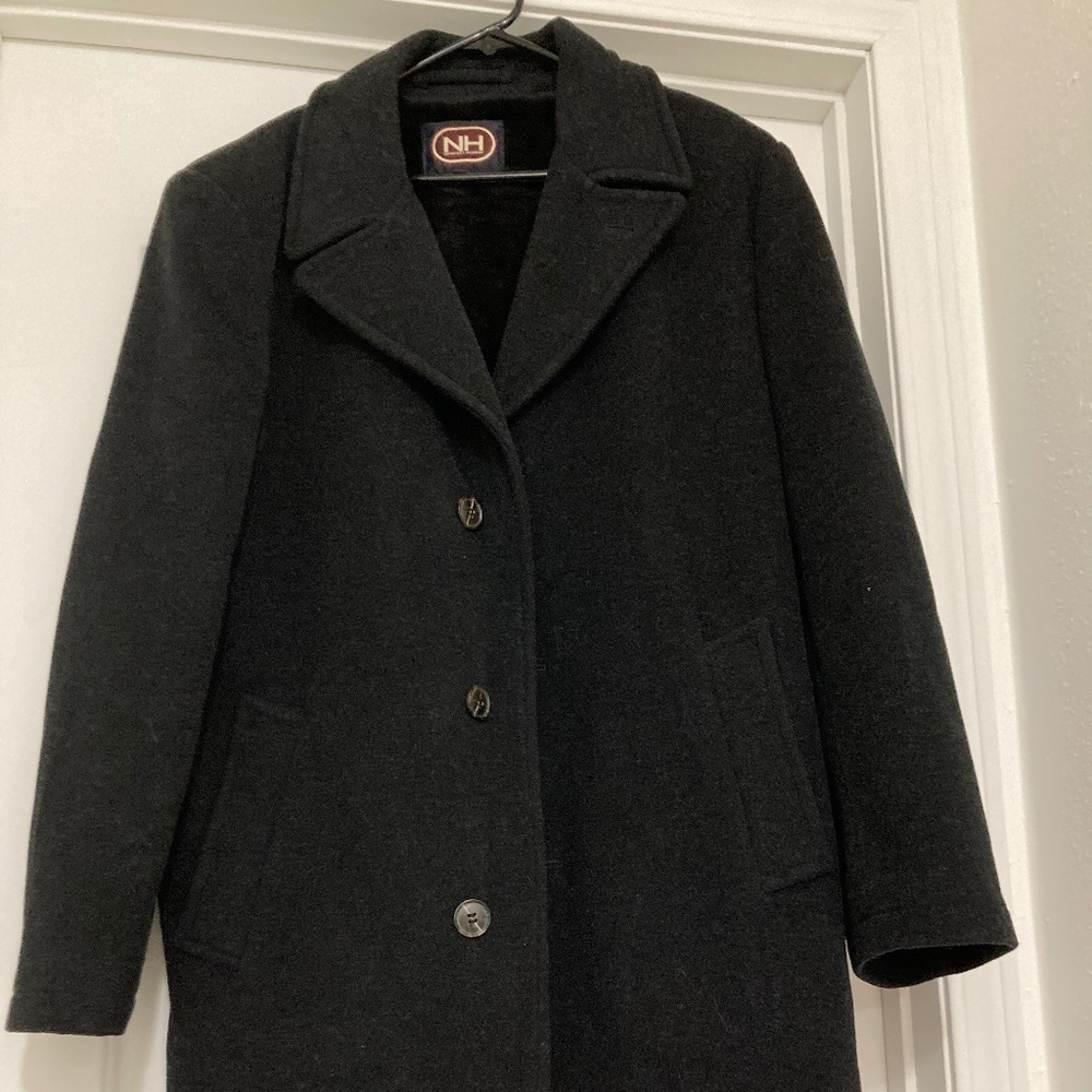 Vintage NEWPORT HARBOR Men’s Wool Coat 42R Black